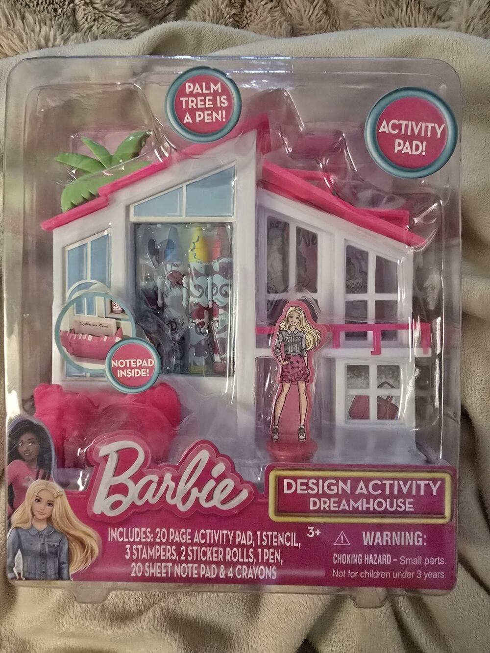 2023 Barbie Design Activity Dreamhouse Palm Tree is a Pen Activity Pad - NEW